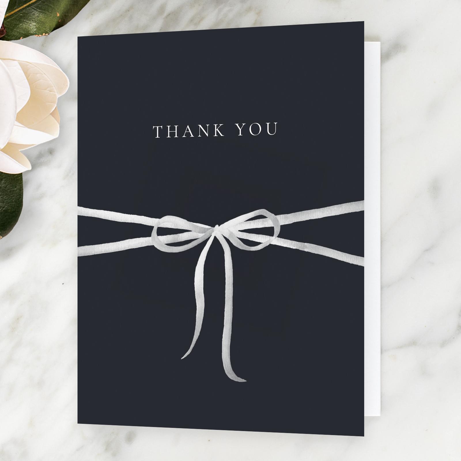 Zola Thank You Cards - Brunate Portrait