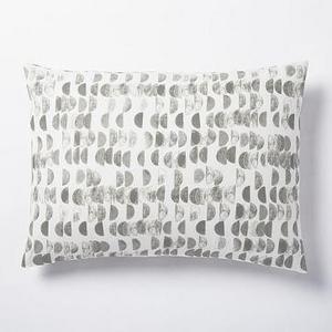 Organic Half Moon Standard Sham, Platinum