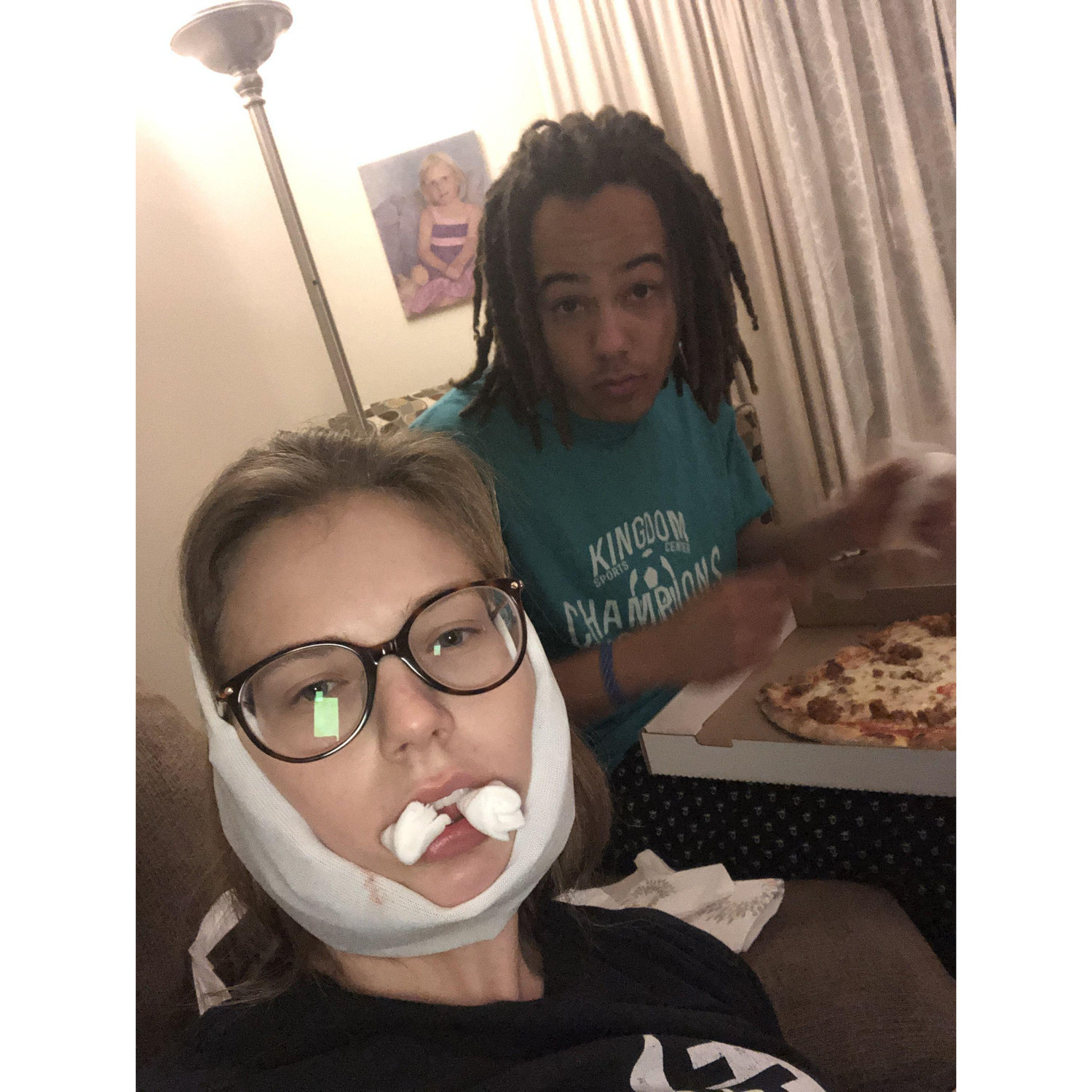 Wisdom teeth removal - the day we found out school was closed for Covid.