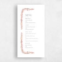 White Wedding Menu - Kenela