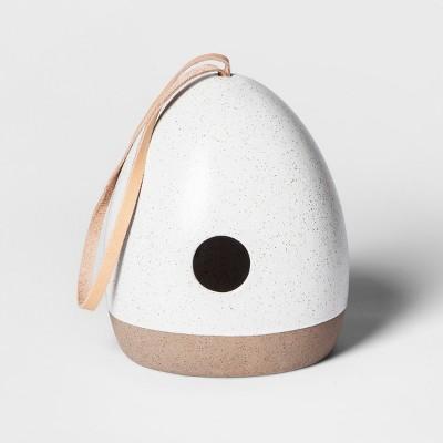 15.5" x 6.1" Stoneware Birdhouse White - Smith & Hawken™