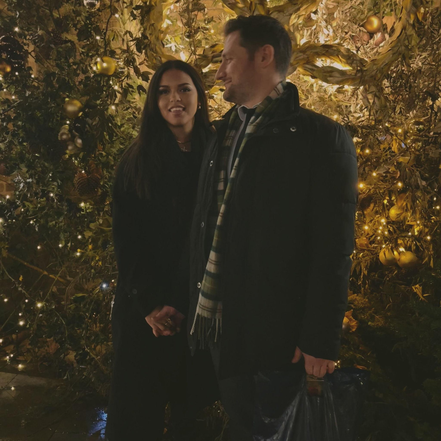 Nick & Debbie discovering the London’s Christmas lights with Robert for the first time!