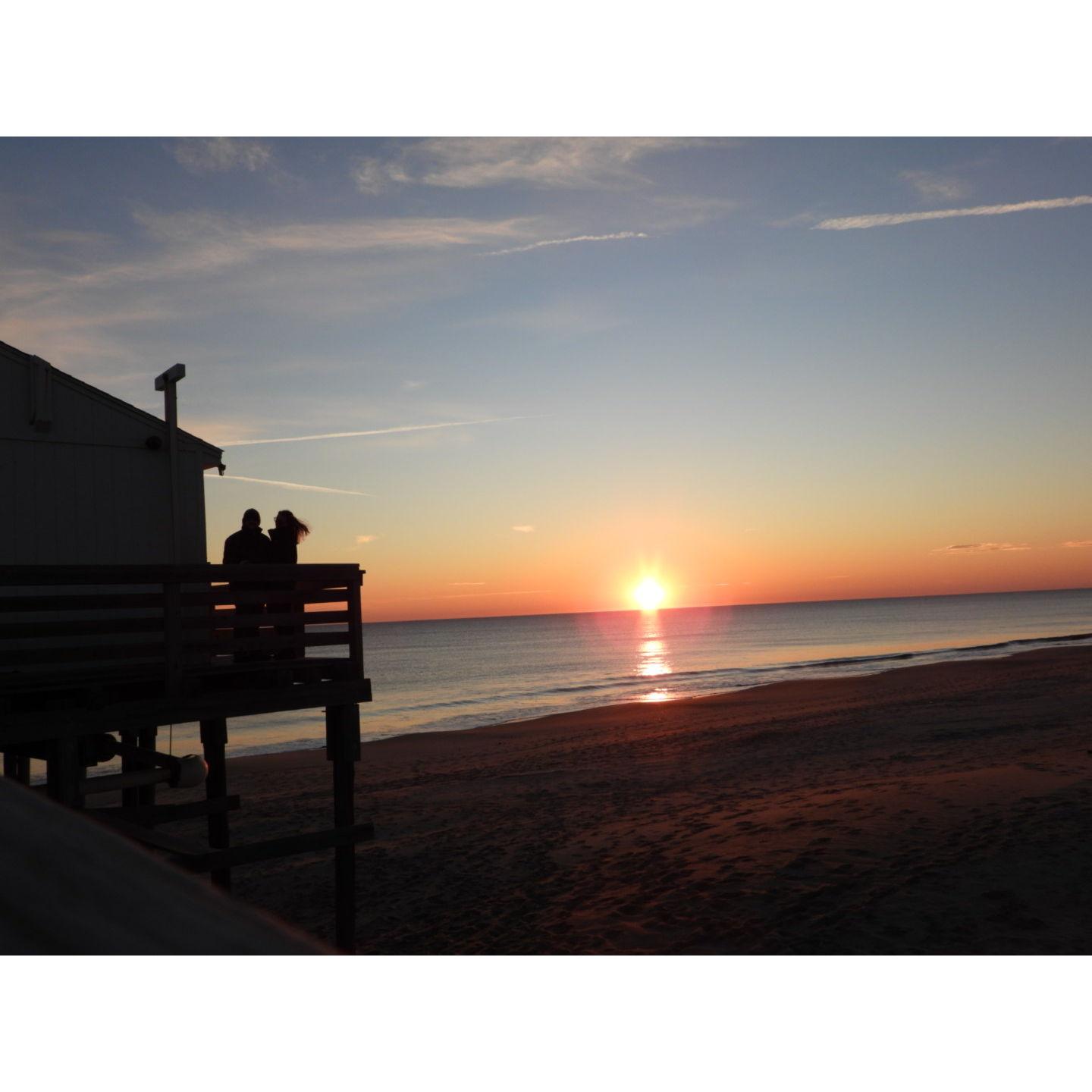 Kitty Hawk Pier House, one of my favorite pictures before we even knew we would be getting married here <3