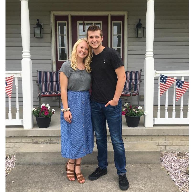 This picture was taken on our one year anniversary! 6-21-2020