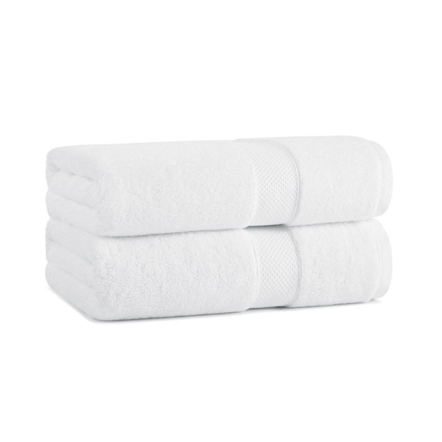 Aston & Arden Luxury Cotton Bath Towels , 30x54 , White