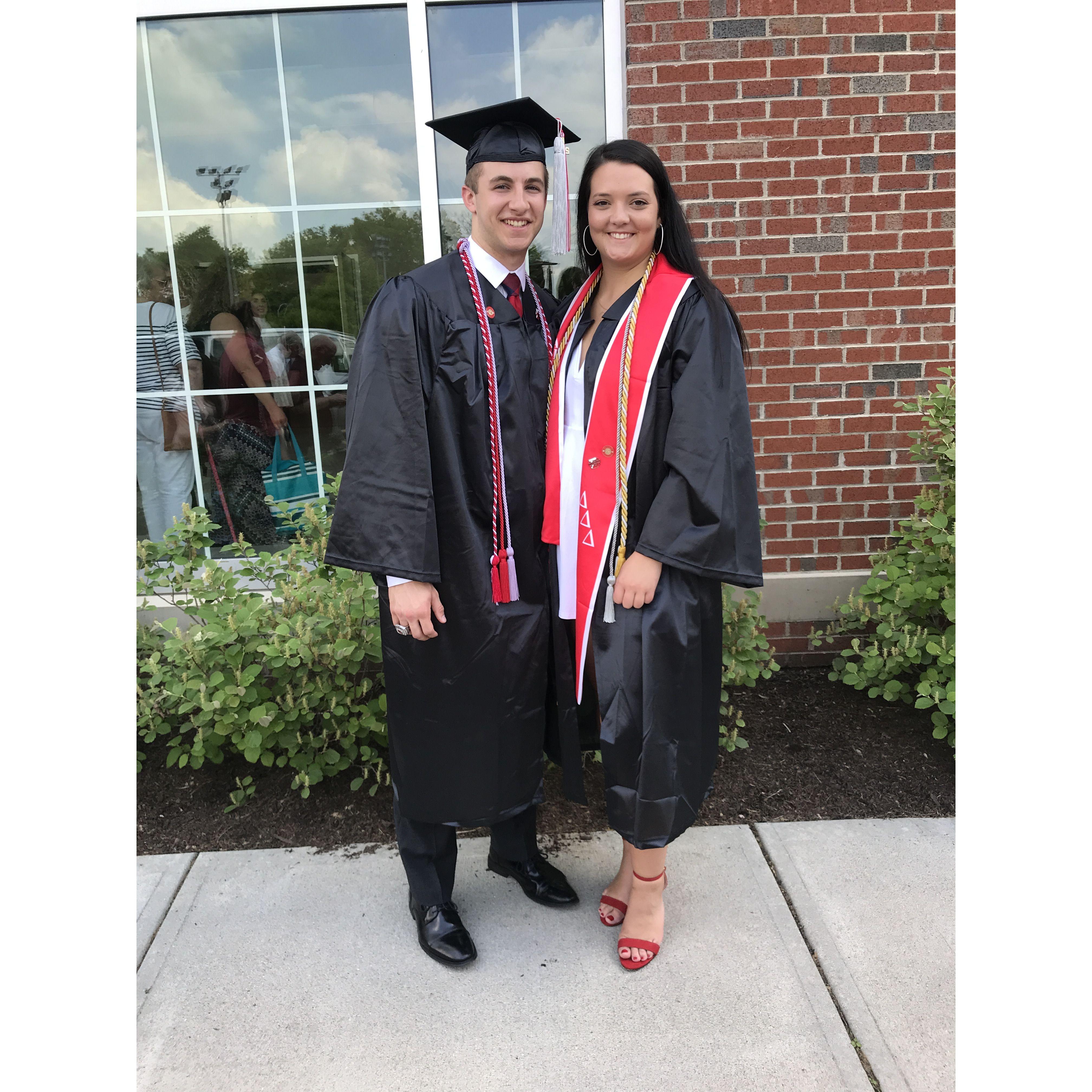 2019: Graduated from college together 🥹