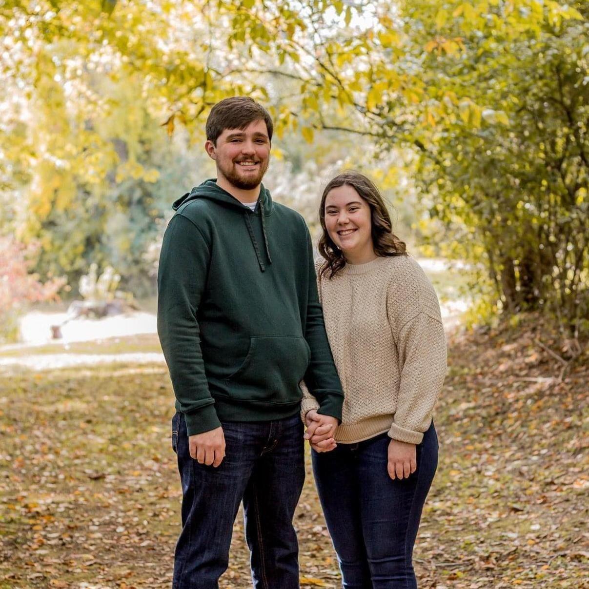 Our first professional photos together, during a Hawes family photo shoot.
