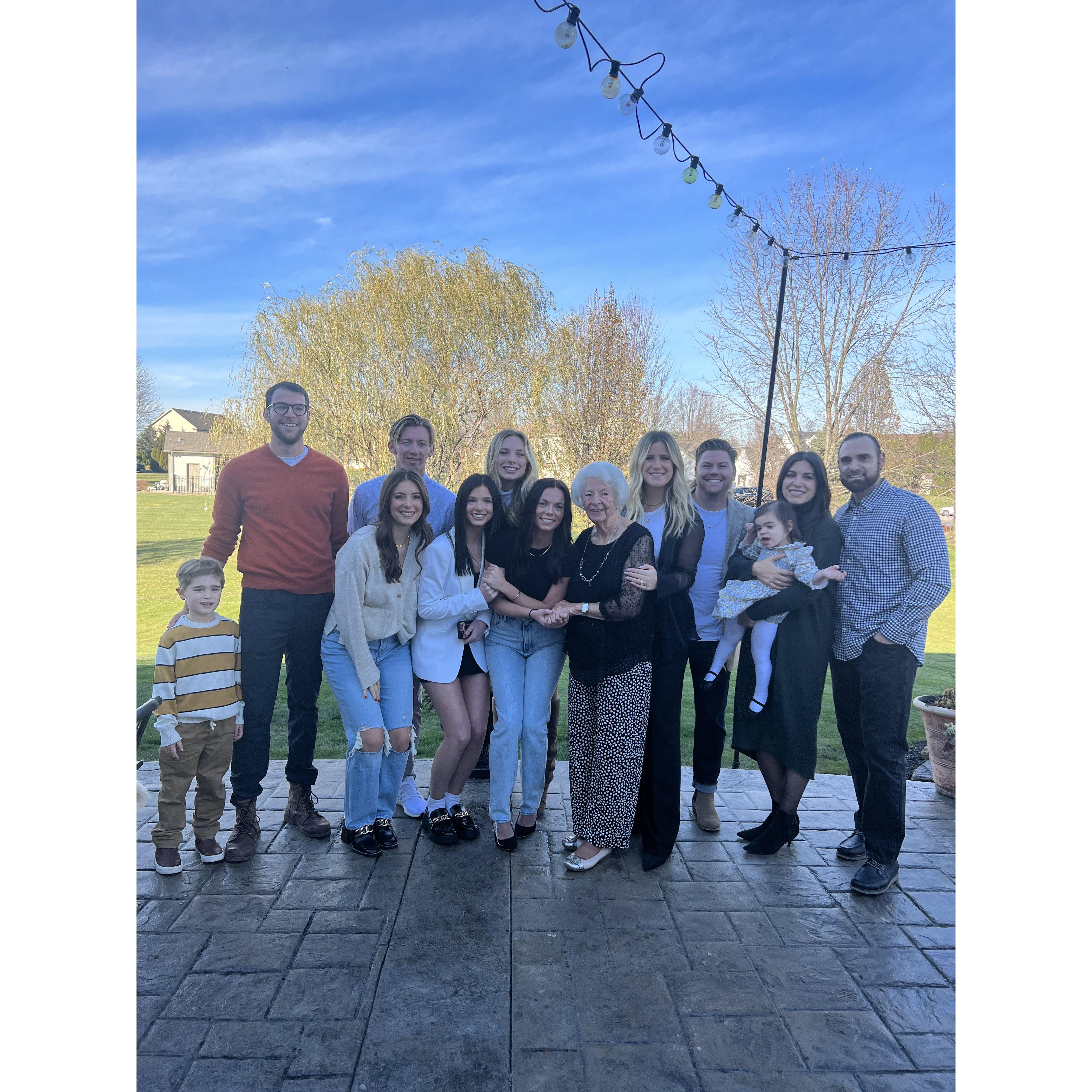 Reuben's first Thanksgiving with the Beil family in Ohio