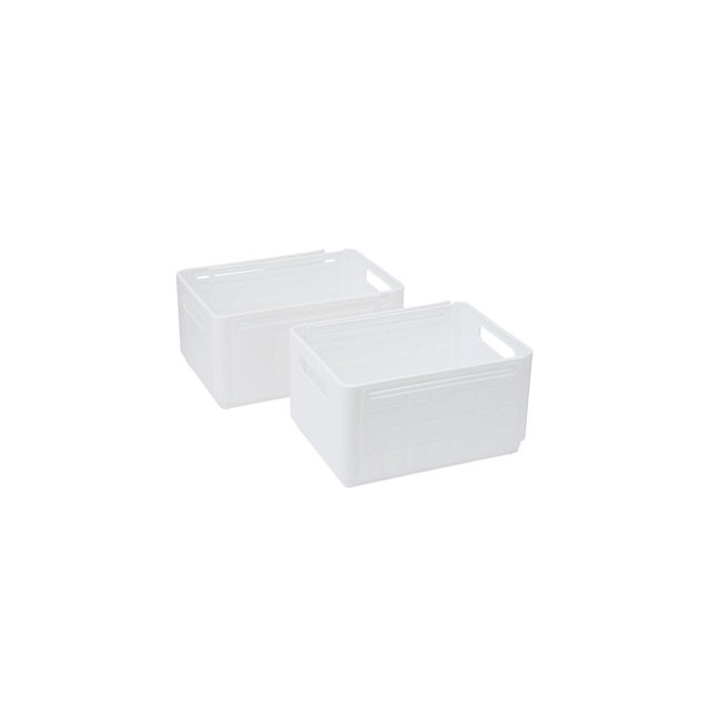 The Lakeside Collection Expandable Kitchen Storage Boxes - Set of 2 Medium