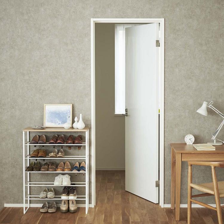 Yamazaki Home, Tower 6-Tier Wood Top Shoe Rack | Zola