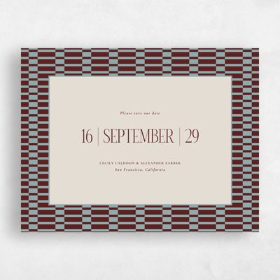 Blue Sage Wedding Save the Date - Jody Landscape