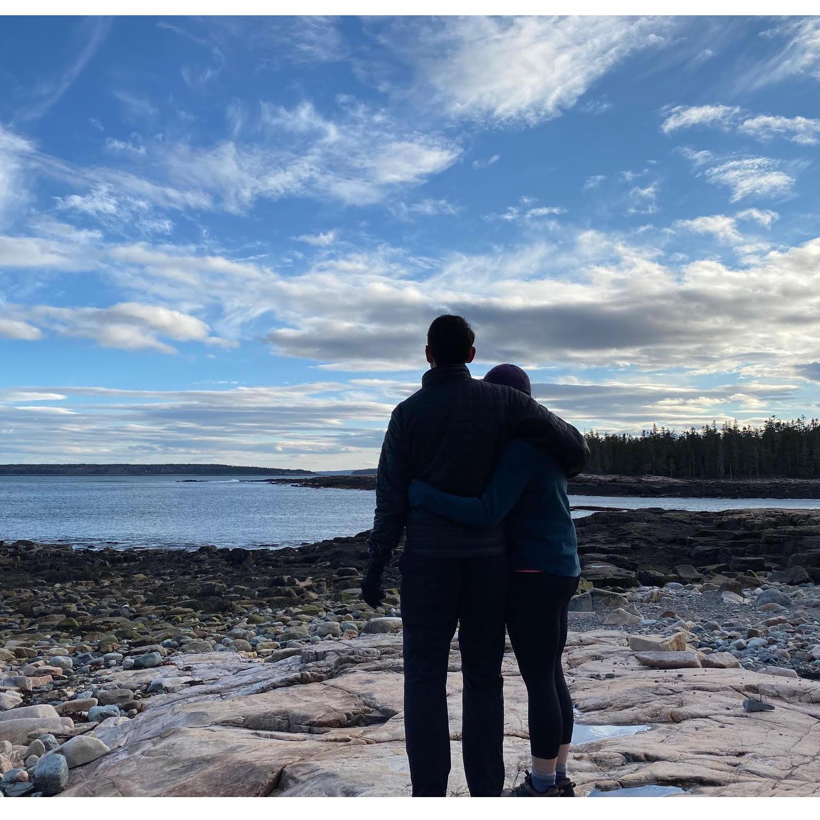 2021 proposal trip in Maine, looking forward to our future together!