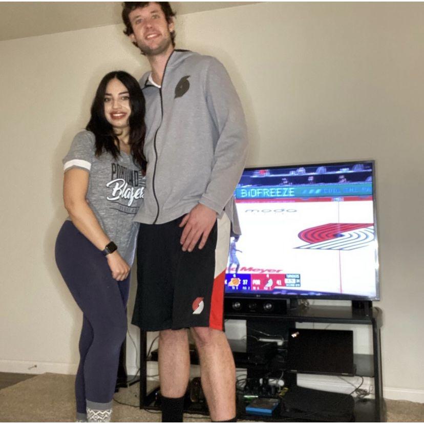 We became a Portland Trailblazers Blazers home at our first apartment together in Garden Grove, Ca