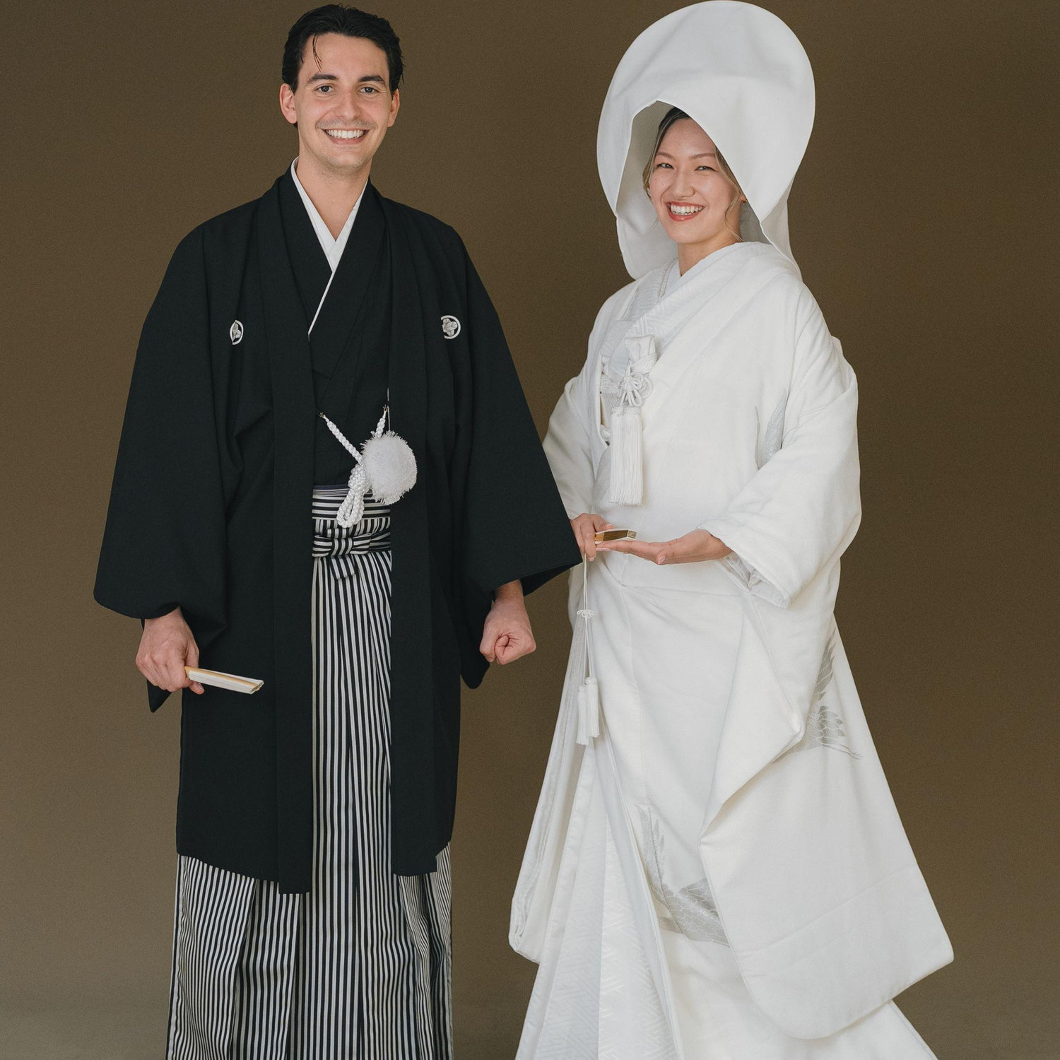 From our photoshoot in Japan - We wanted to take some pictures in traditional Japanese wedding attire to honor Yui's heritage.