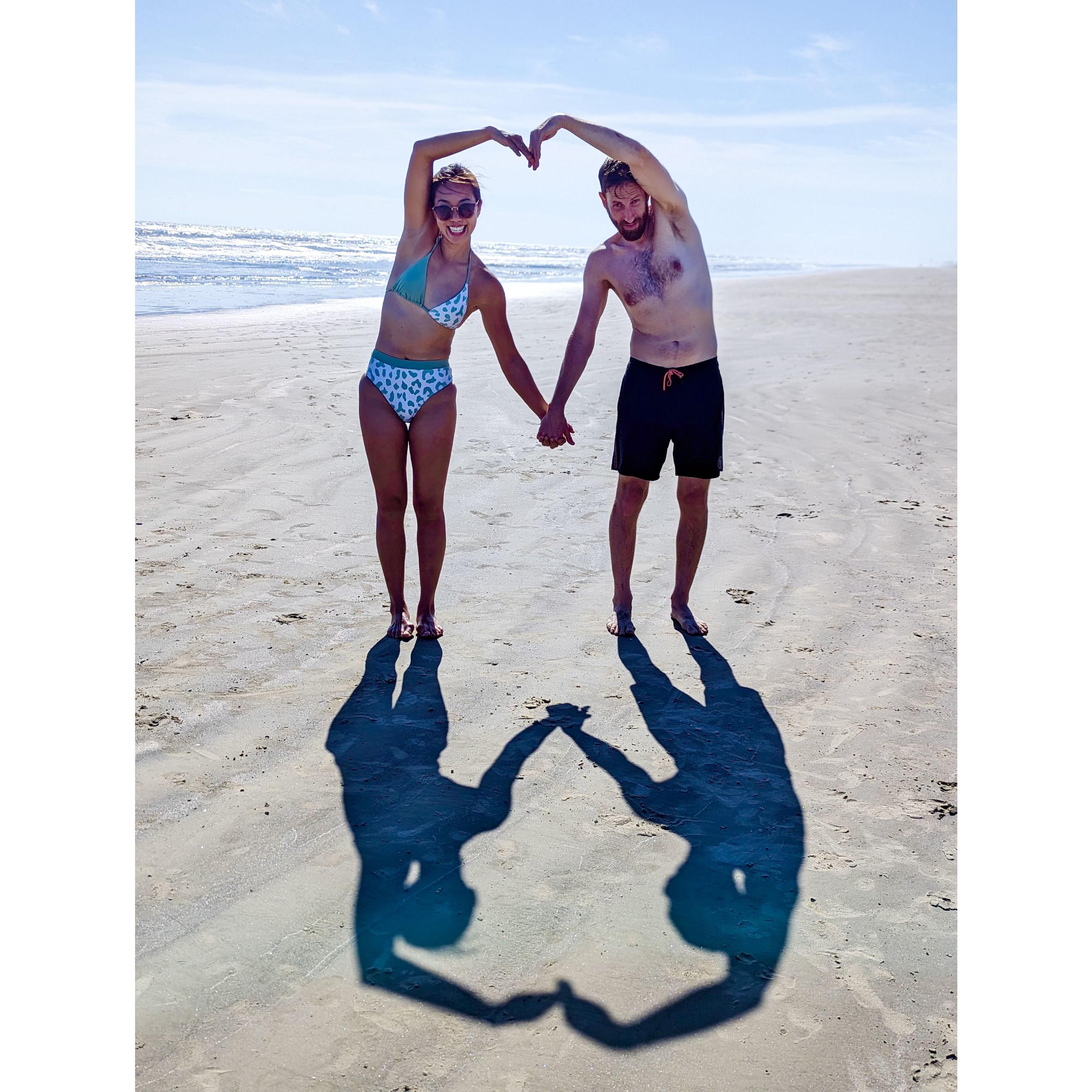 Hearts on the beach <3