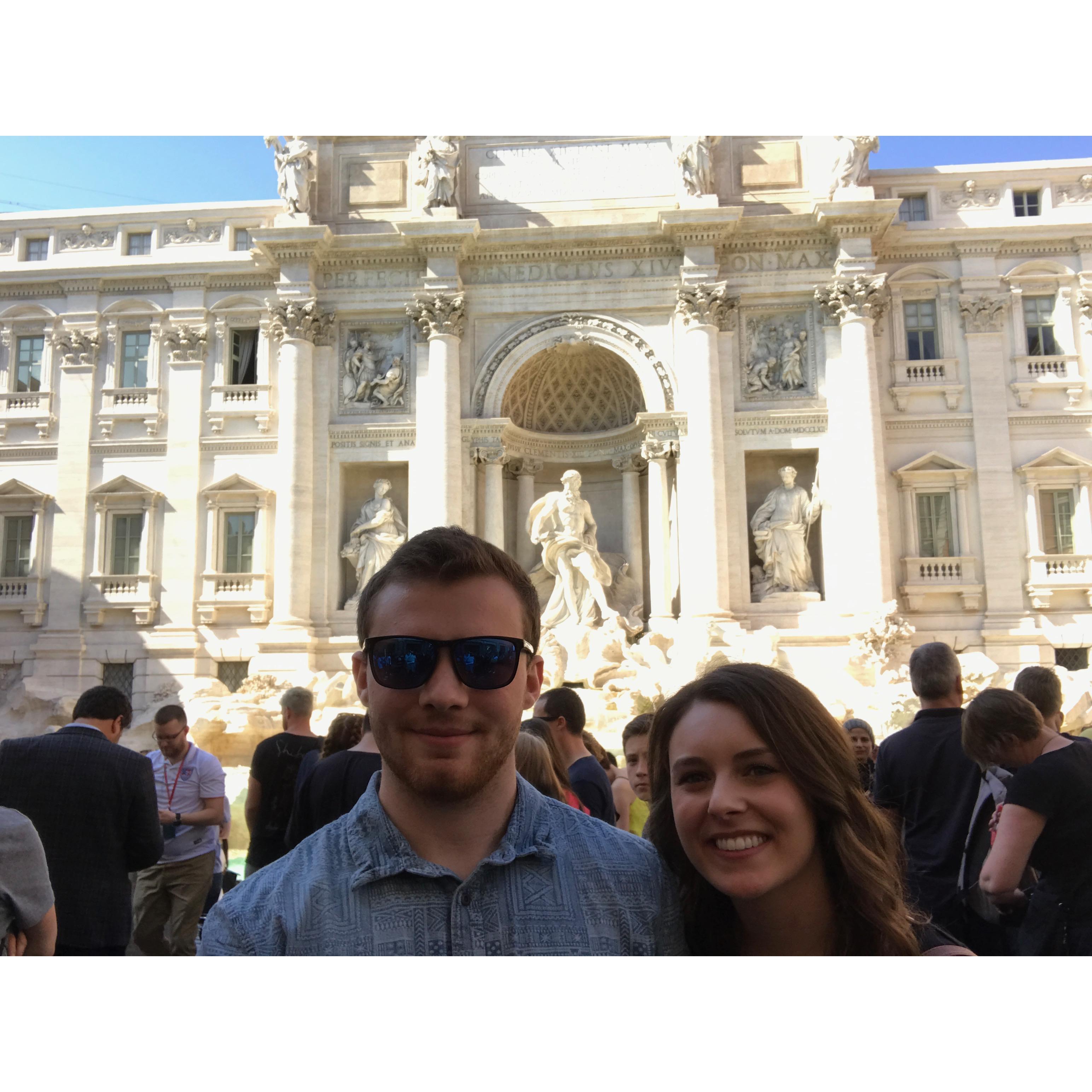 Trevi fountain in Rome!