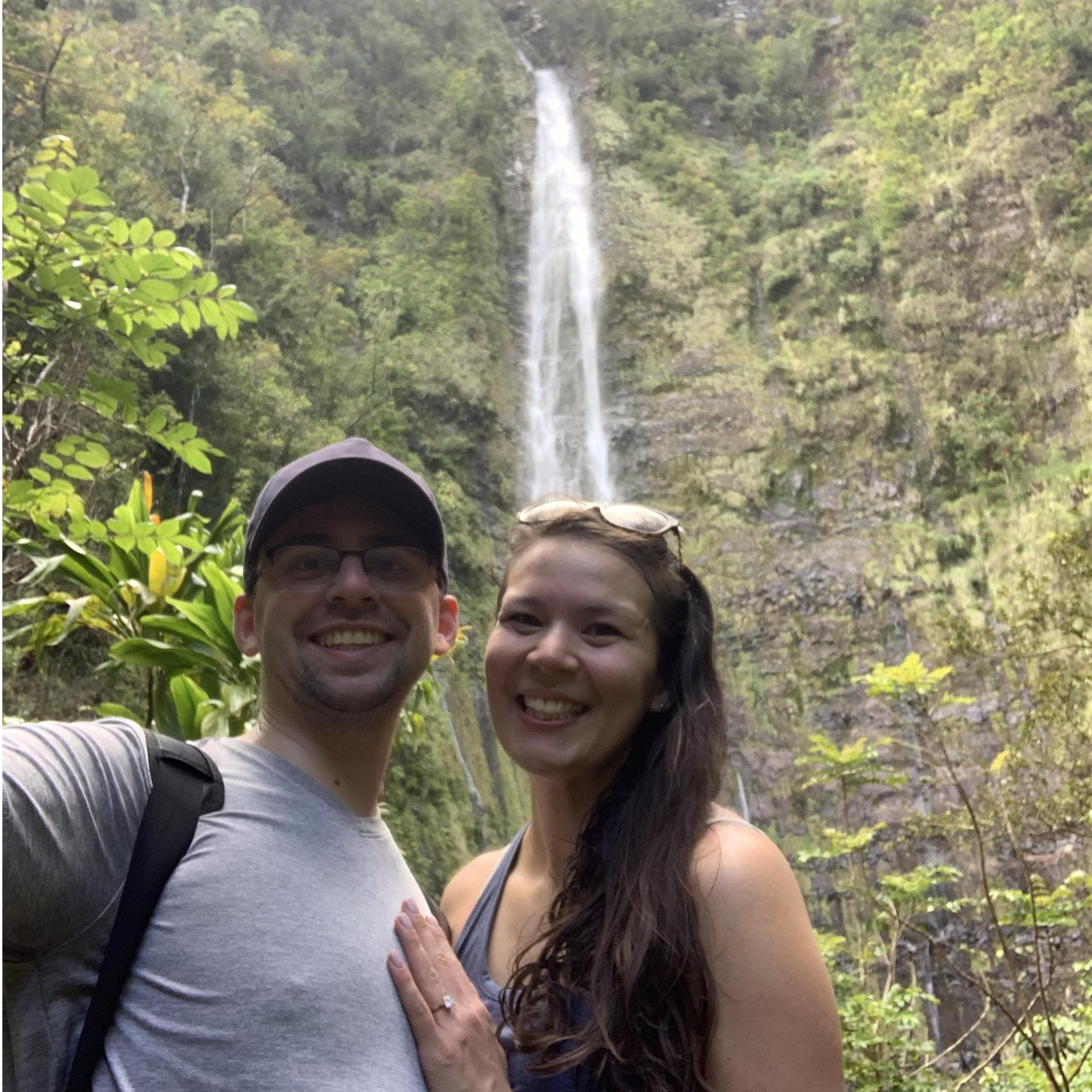 This is the hike to Waimoku Falls in the Road to Hana.
