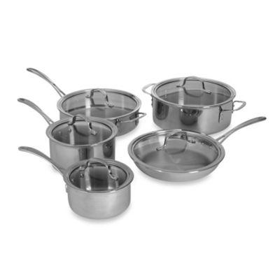 Calphalon® Tri-Ply Stainless Steel 10-Piece Cookware Set