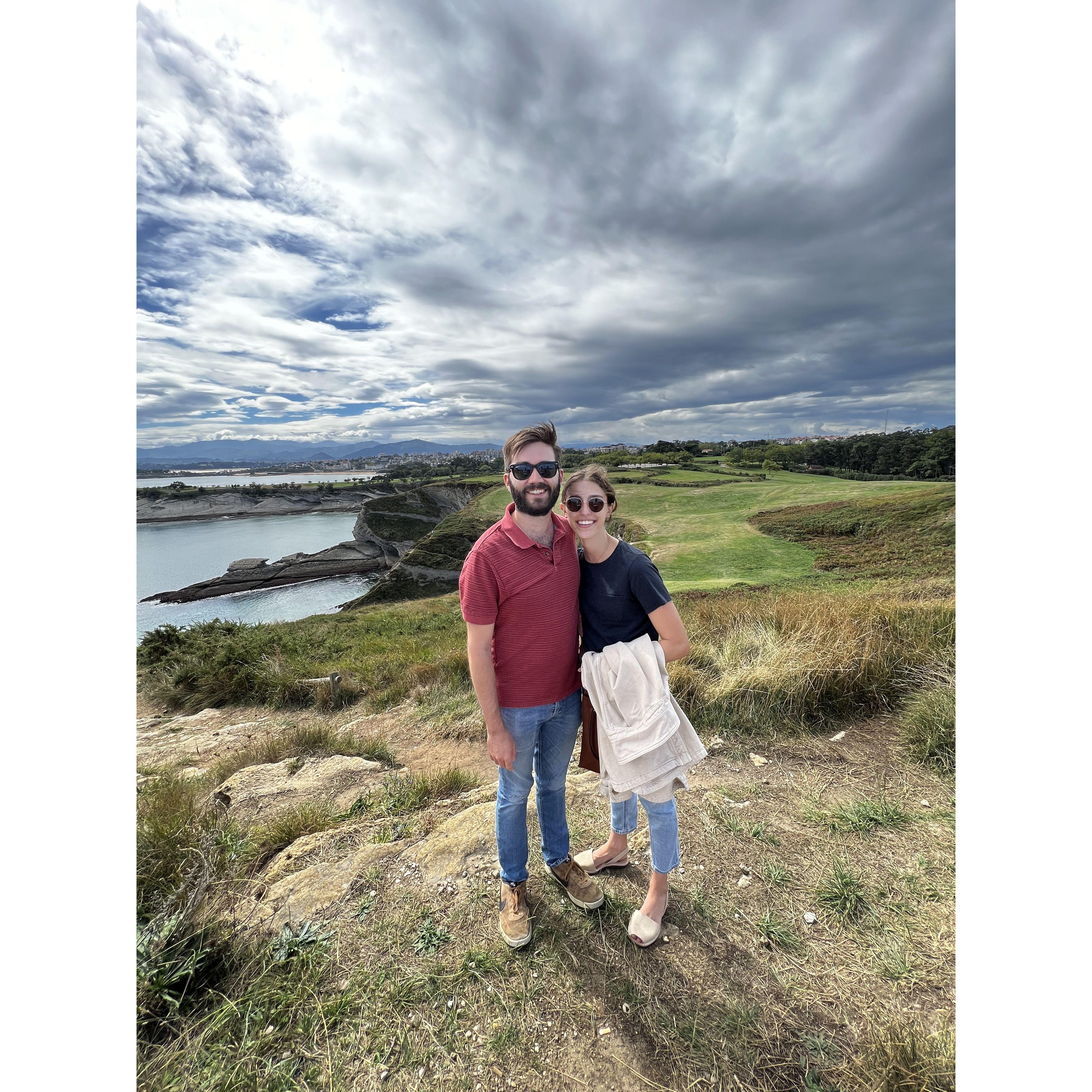 At el Faro de Cabo Mayor during Paul's first visit to Santander!