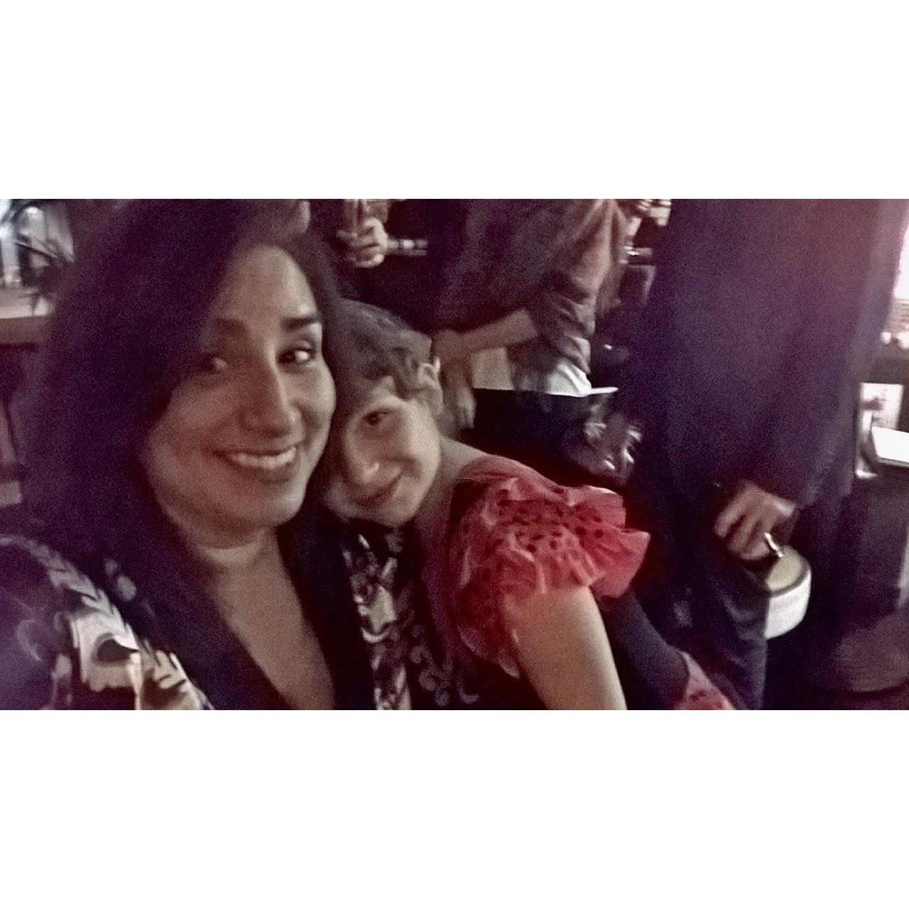 This is the first time I met Valentine. It was love at first sight, - we both love fancy dresses! December 2016.