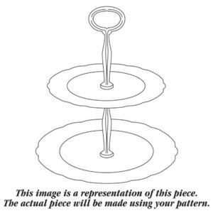 2 Tiered Serving Tray (Dp, Sp) HC