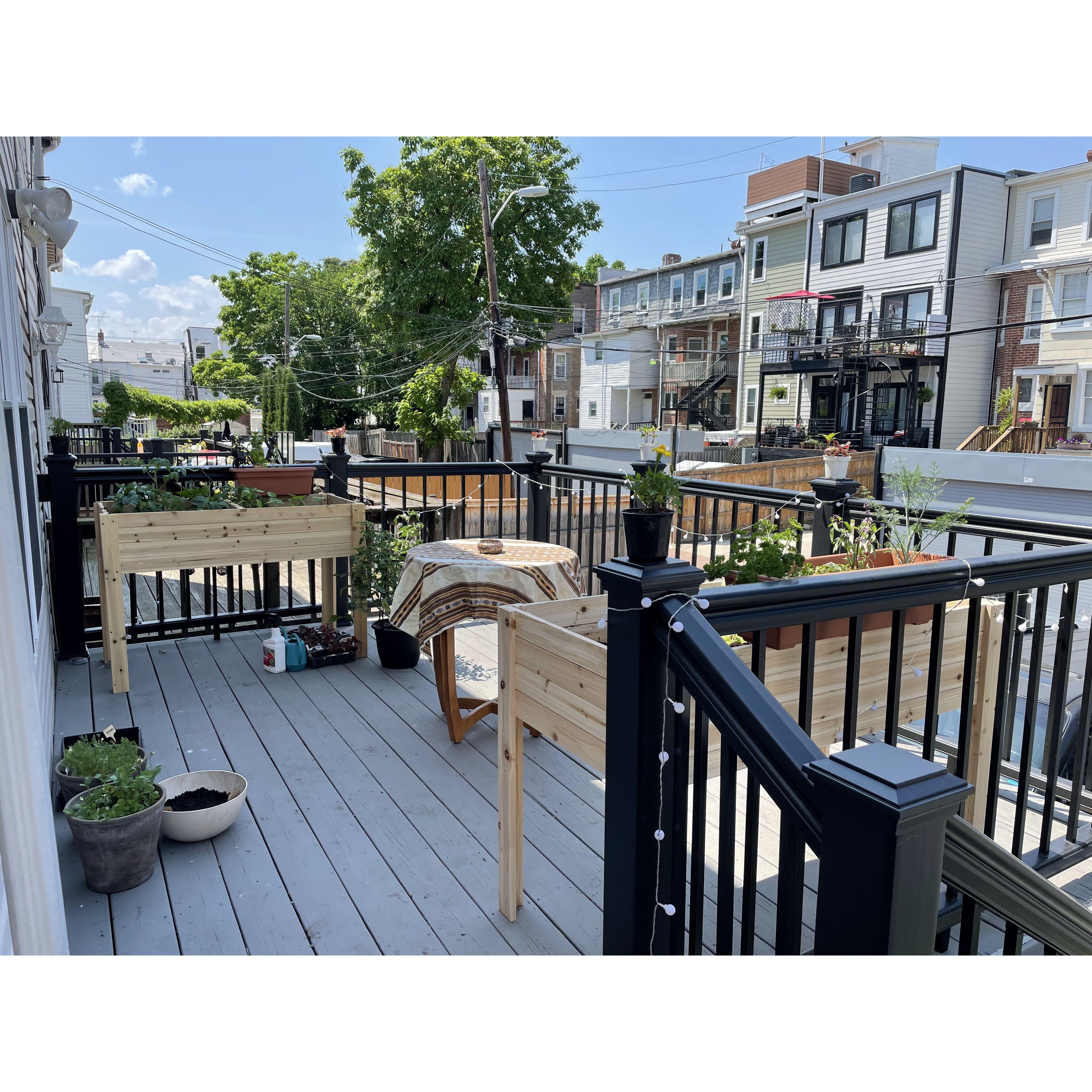 We created a little space for ourselves in D.C., our first home we decided to rent together...