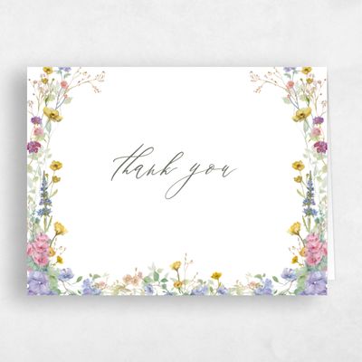 White Wedding Thank You - Harley Landscape