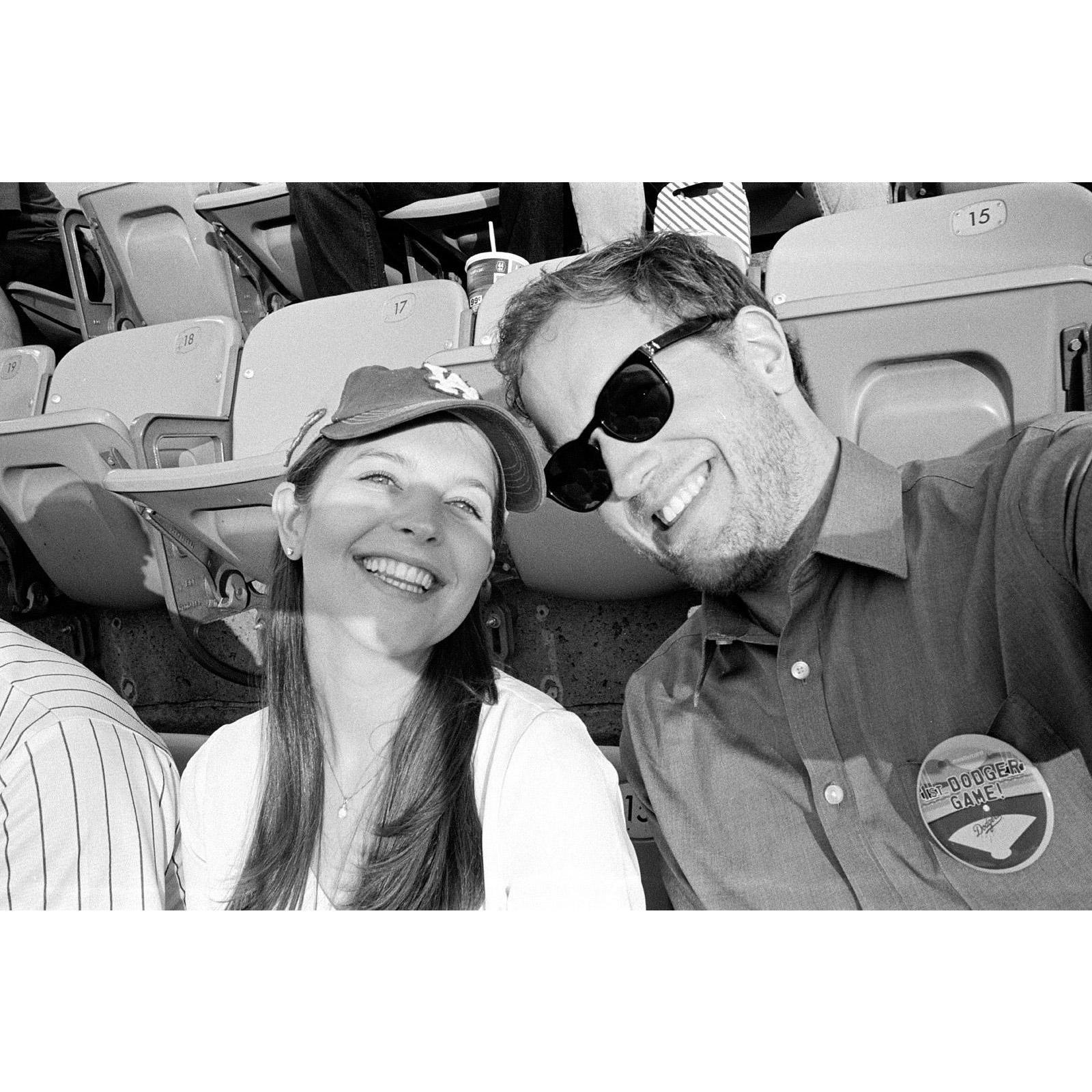 Josef's first baseball game in 2019. He still doesn't understand the sport.