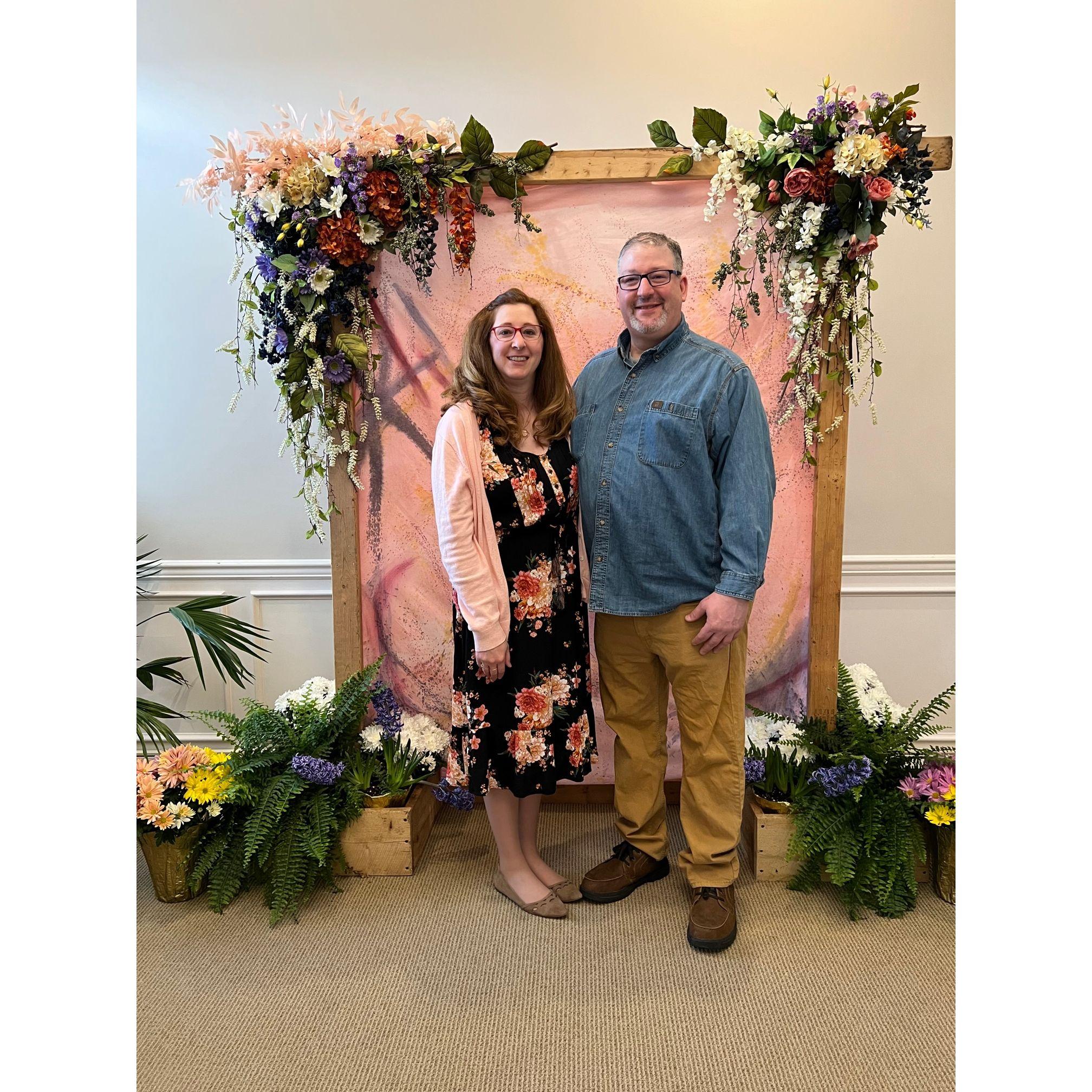 Celebrating our second Easter now as an engaged couple and at our church!