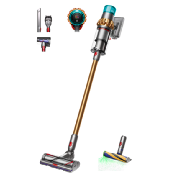 Dyson V15 Detect vacuum (Yellow/Iron)