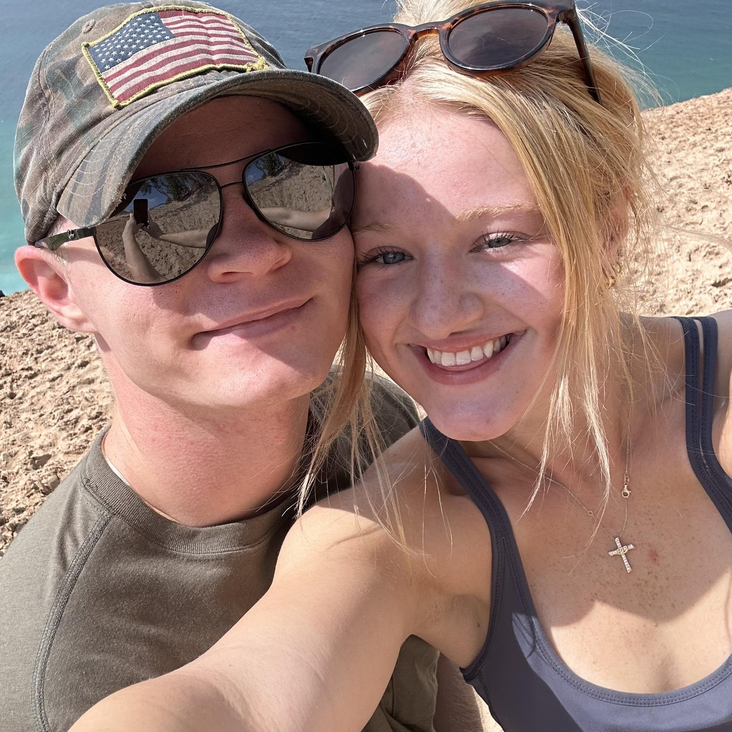 We hiked Sleeping Bear dunes spontaneously on our way back from Traverse City!