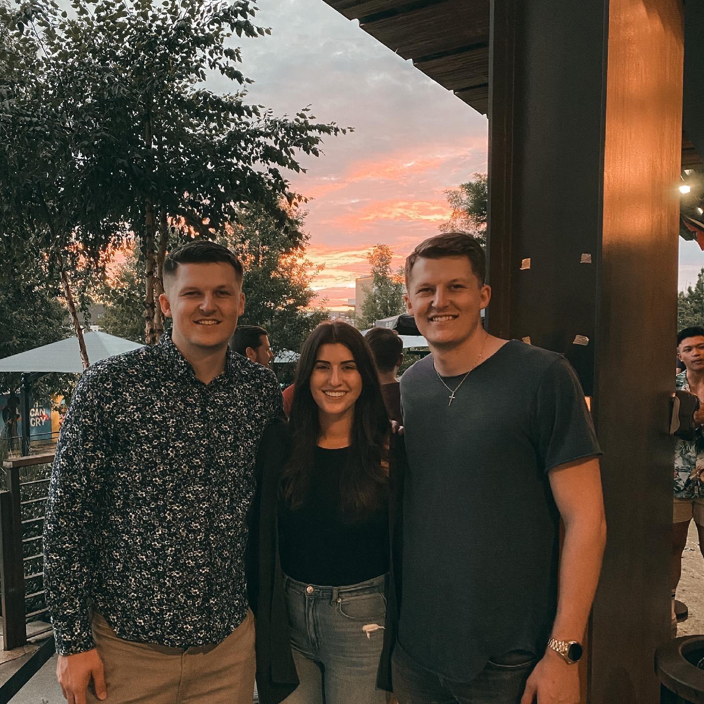 Aaron, Christi and Matt (Aaron's twin) visiting Atlanta Georgia.