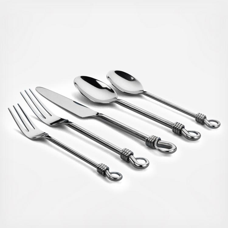 Gourmet Settings, Twist 20-Piece Flatware Set, Service for 4 | Zola