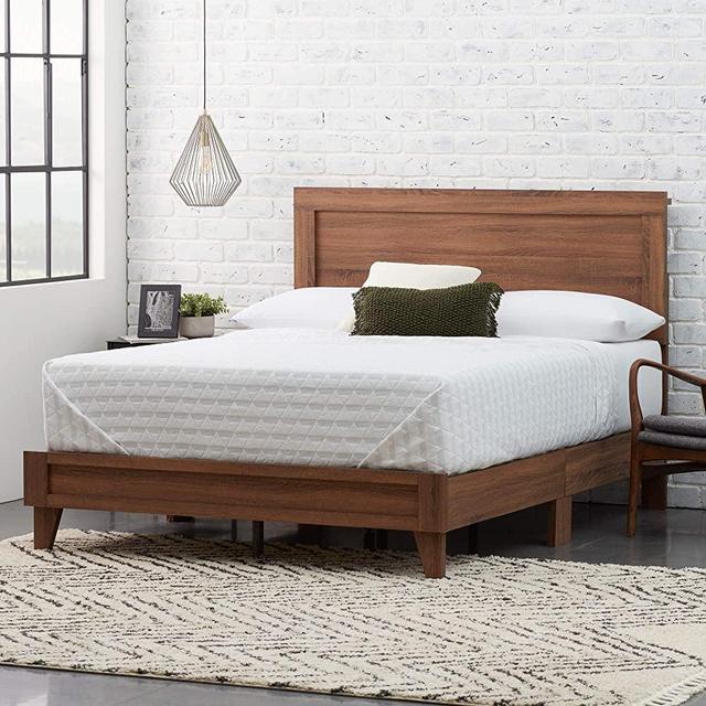 Everlane Home Weston Wood Bed Platform, Queen, Summer Oak