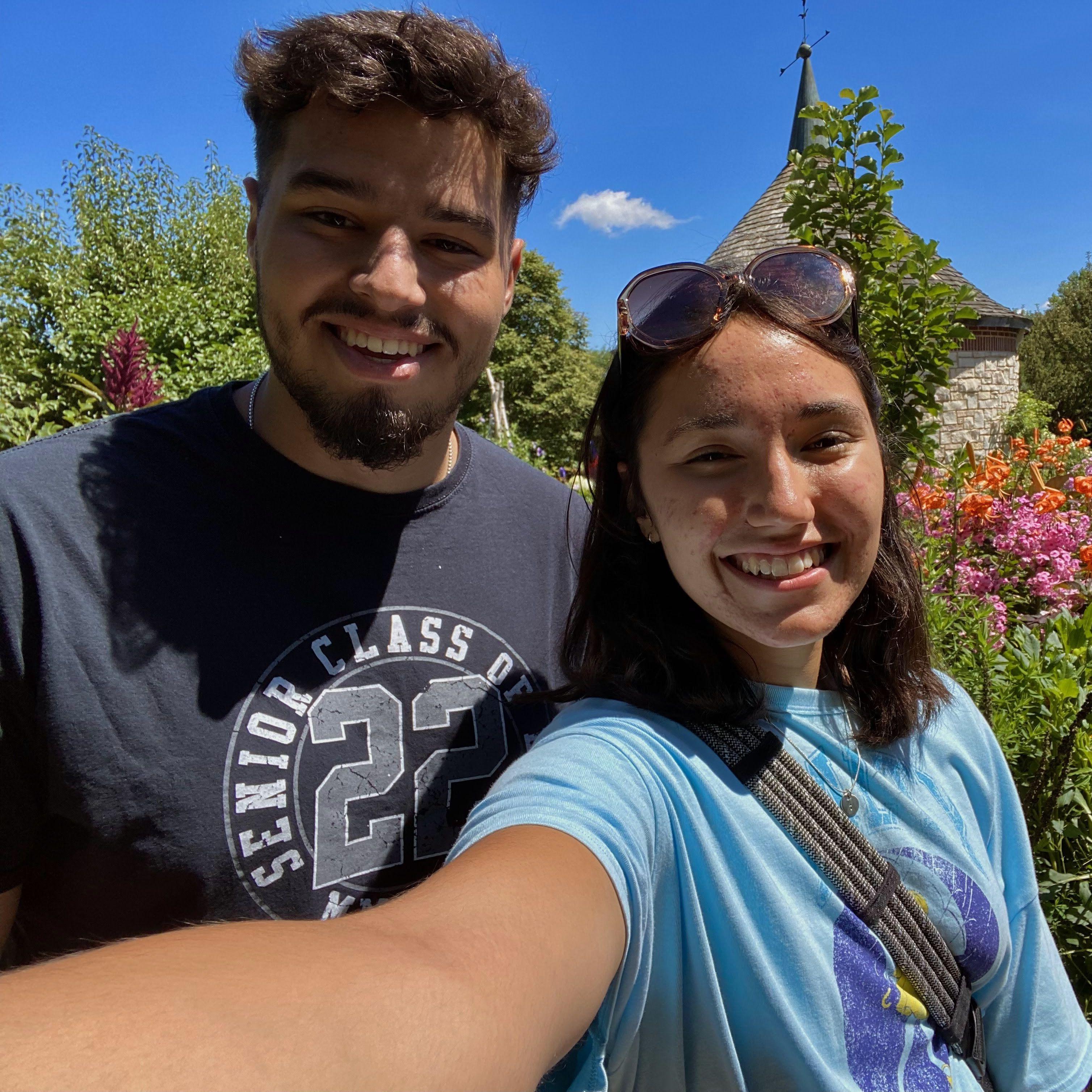 Our first official day as boyfriend/girlfriend. Green Bay Botanical Gardens