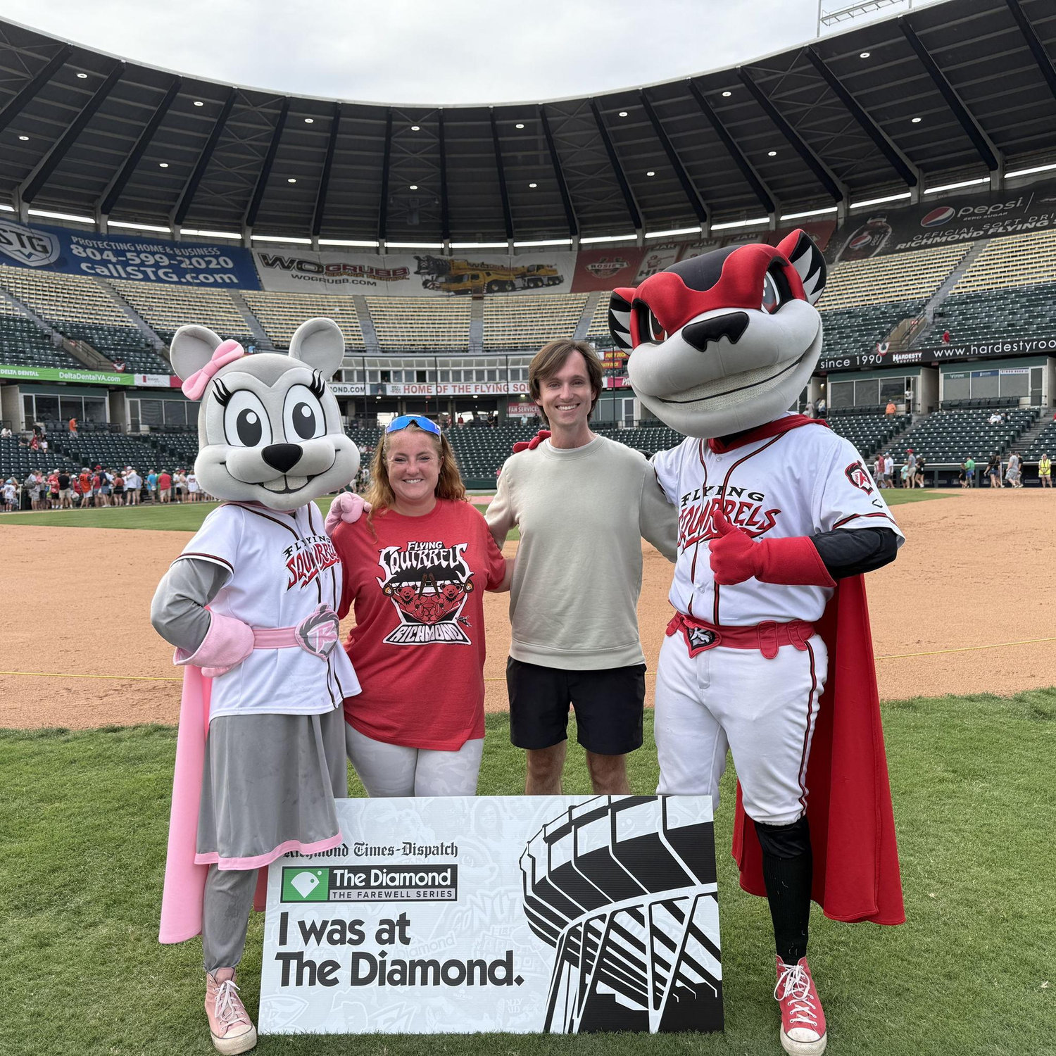 Go Squirrels! Last day at the Diamond.
