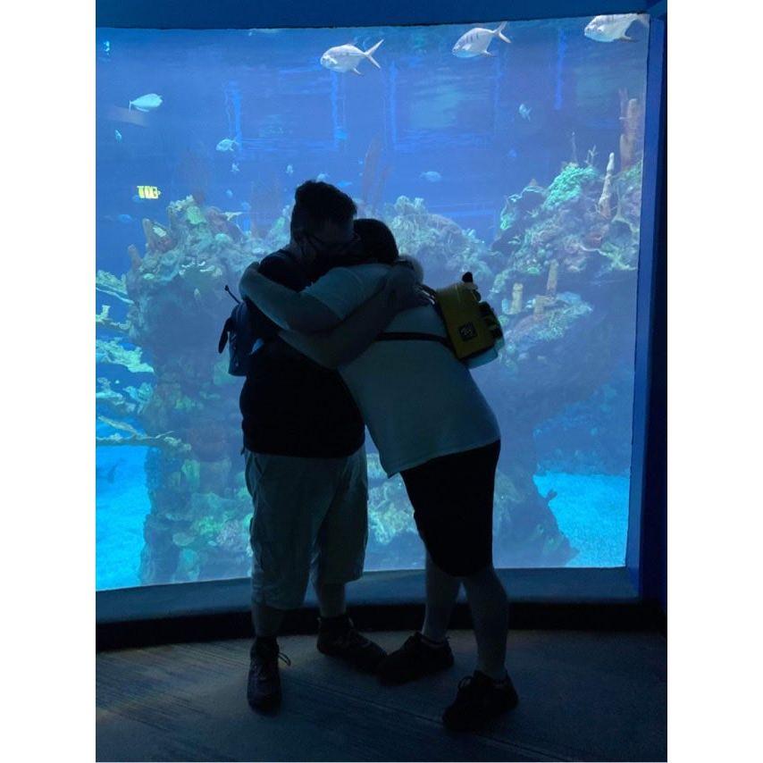 Don't ask why I don't know how to stand a regular distance apart from someone when hugging them. I don't know either.
- Silas
