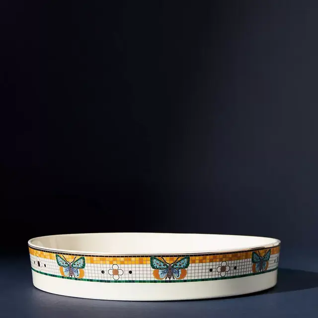 Bistro Garden Tile Pie Dish