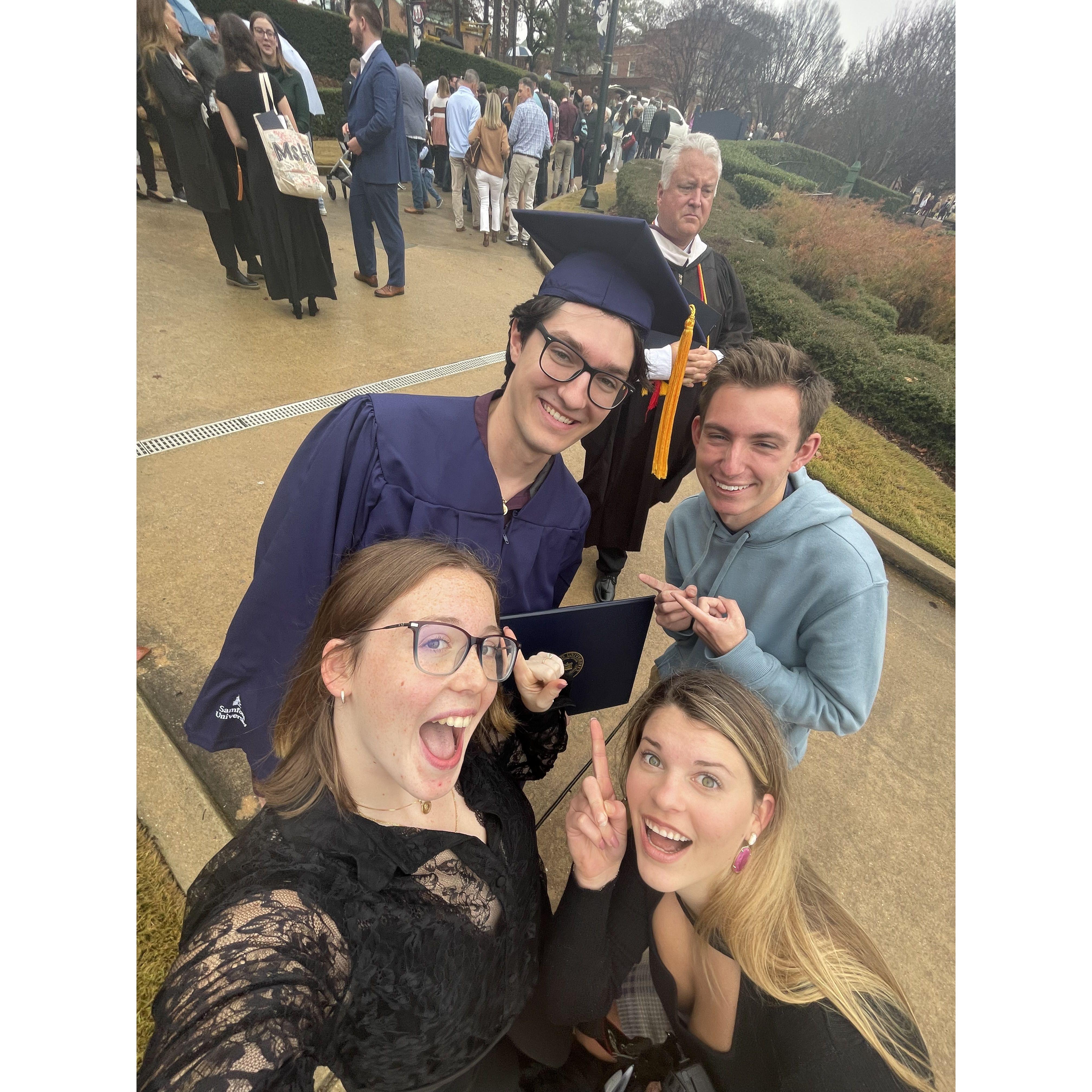 Dec. 09, 2023: Celebrating graduation with friends!