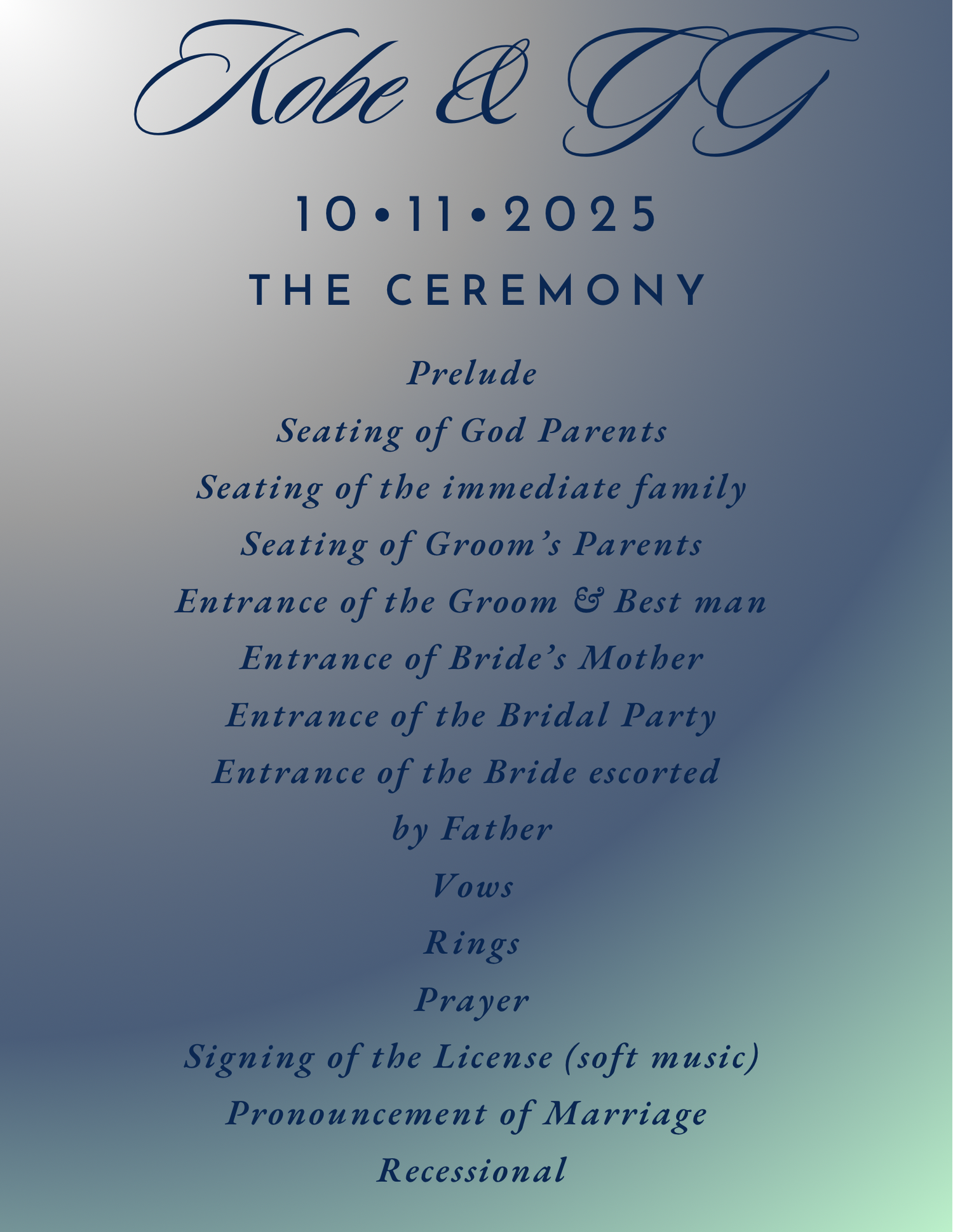 The Wedding Website of GG W. and Kobe W.