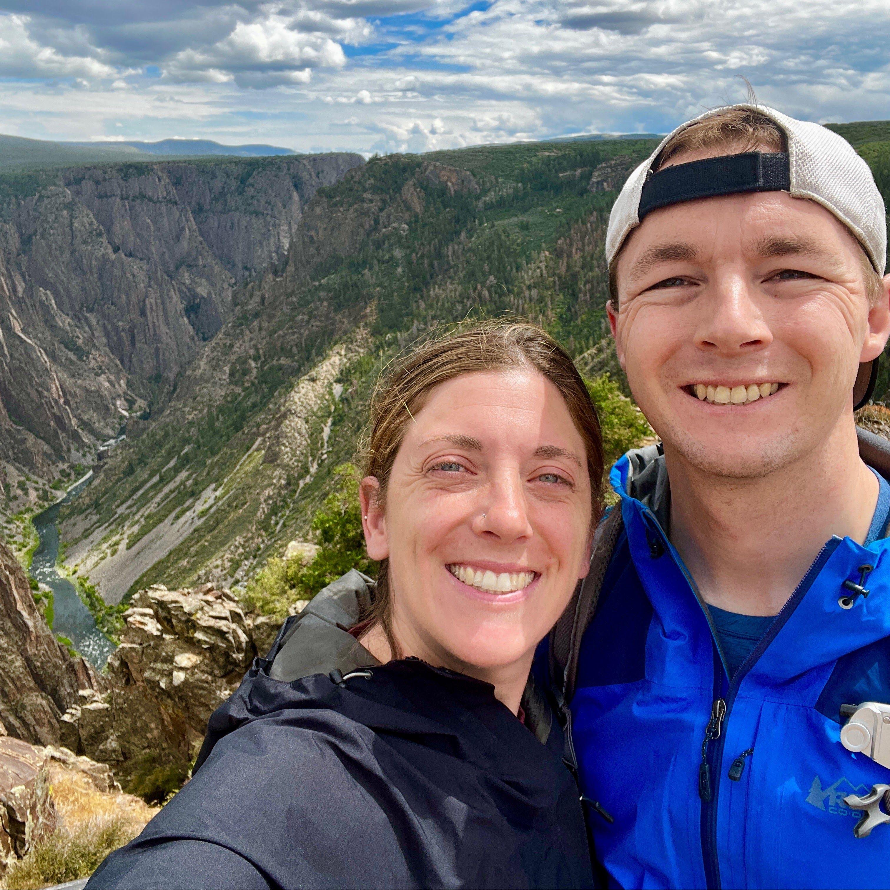 Quick stop at Black Canyon of the Gunnison National Park in Colorado on our road trip from CA--> MA. August 2023