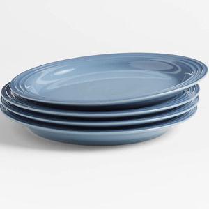 Le Creuset Chambray Dinner Plates, Set of 4 + Reviews | Crate & Barrel