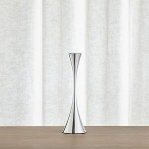 Arden Small Mirrored Stainless Steel Taper Candle Holder