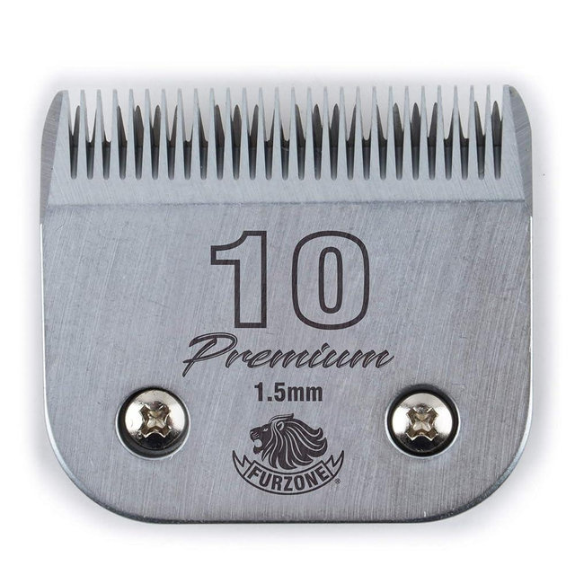 FURZONE Detachable Blade - Size 10 Blade 1/16", Made of Extra Durable Japanese Steel, Compatible with Most Andis, Oster, Wahl A5 Clippers