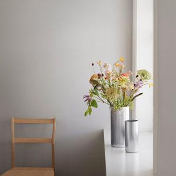 BERNADOTTE large silver coloured designer vase | Georg Jensen