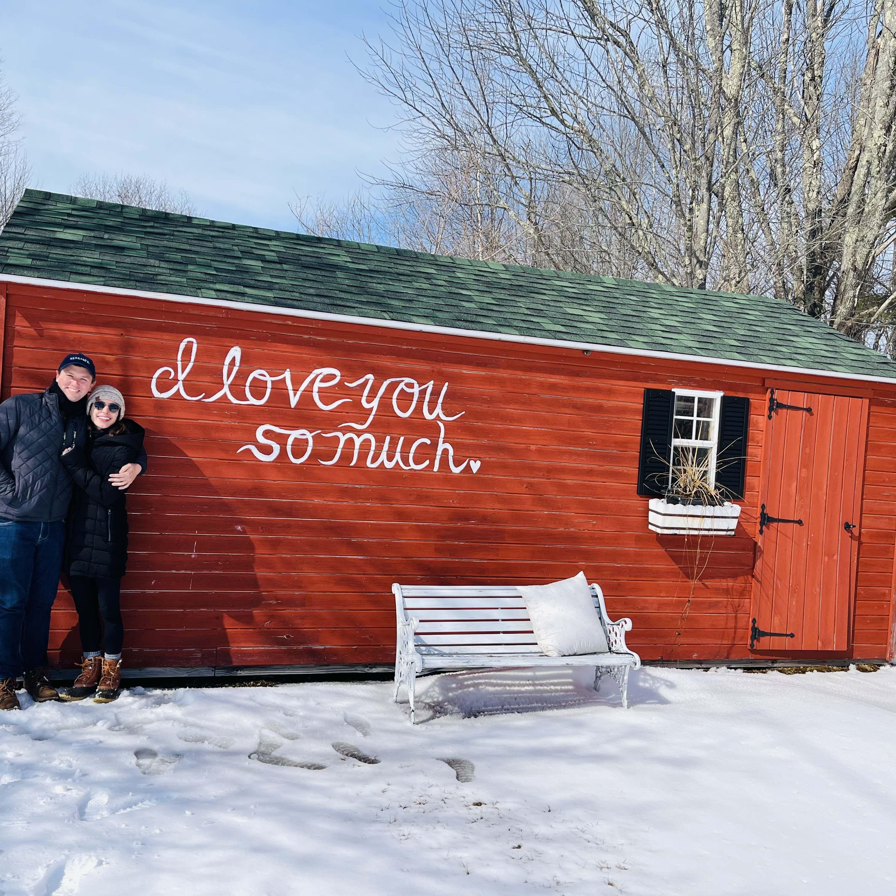 Visiting our wedding venue in the winter wonderland of March 2022!