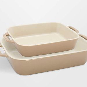 Staub - Sesame 2-Piece Rectangular Baker Set + Reviews | Crate & Barrel