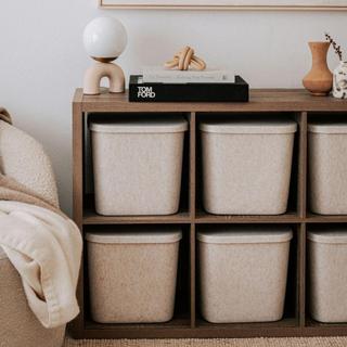 The Sculpted Original Bin with Lid, Set of 3