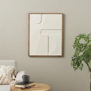 Geometric Dimensional Art Deco Arched Framed Wall Art
