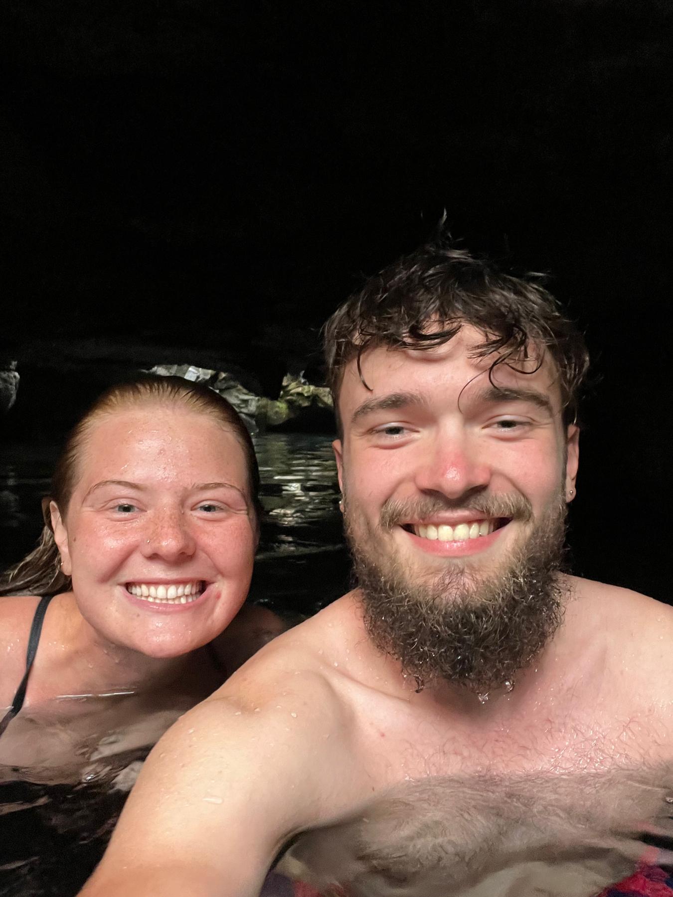 During his time back in Kona after DTS, we had lots of time to adventure and check out the island! Here we are in some lava tubes we found!